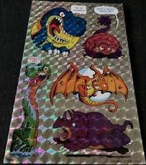 Vintage 80’s Mark 1 Chicago Cartoon Chrome Prism Sticker Sheet CS33 & CS38
