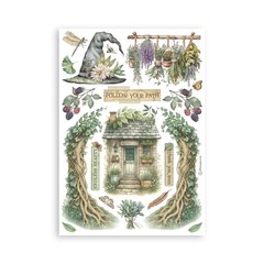 Stamperia A5 Washi Pad- Herbarium Silvae, SBW27