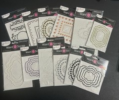 12 Spellbinders Want2Scrap Adhesive Bling, Nestabling. 345