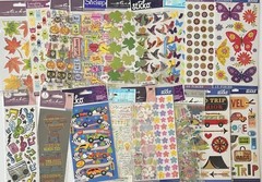 #1882 – LOT OF 20 STICKO STICKERS – SOME RARE – HALLOWEEN BUTTERFLY FALL & MORE