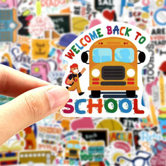100 Pcs Back to School Stickers for Scrapbooks, Laptops, Water Bottles, DIY Craf