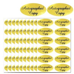 1008 Pcs Autographed Copy Stickers 1×2 Inch Oval Autographed Copy Stickers
