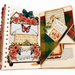 Handmade One-of-a-Kind Christmas Junk Journal | Vintage Altered Book |…