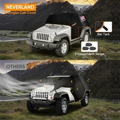 Wrangler Cab Cover for 2007-2026 Jeep Wrangler JK JL 2 Door, Half C…