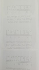 HAMBLY STUDIOS PRISMATIC STICKERS PINK PURPLE RED HEART VINTAGE COLLECTABLE RARE