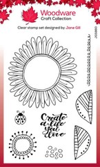 Woodware Craft Clear Stamp – PETAL DOODLES LOVE LIFE