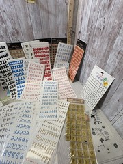 Alphabet Letter Stickers Large Lot Of 50 Scrapbooking Assortment NEW FREE SHIP