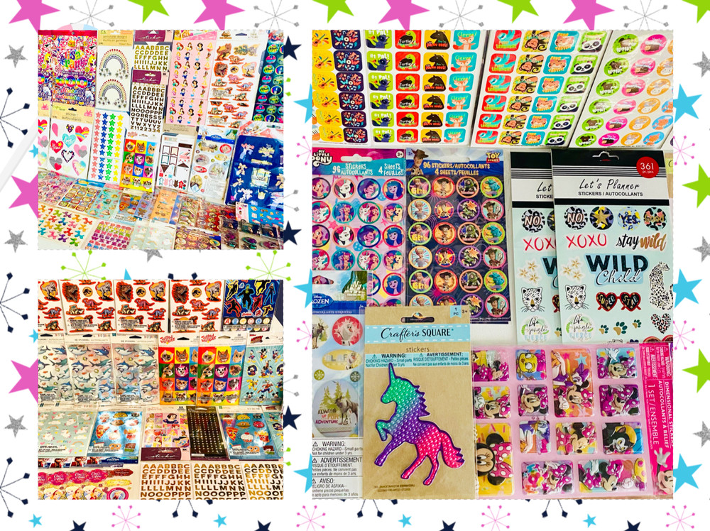 Kids Sticker Pack 1099+ Preppy Trending school teacher student Cute Themes