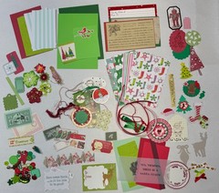 Christmas lot scrapbook planner journal junk collage ephemera paper crafting art
