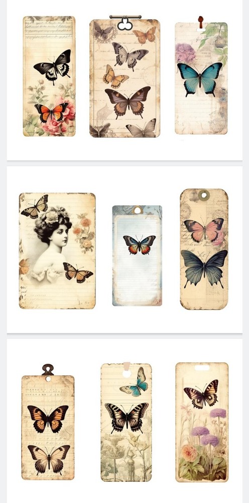 Beautiful Butterflies Junk Journals Scrapbook Embellishments USA