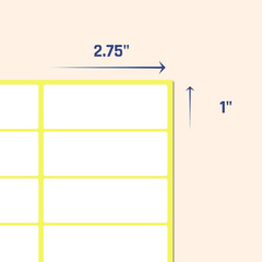 300 Pieces – White Sticky Labels to Write On, Blank Stick on Adhesive Stickers