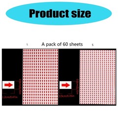 60 Sheets/Pack Adhesive Arrows Labels Stickers for Inspection Defect Marking