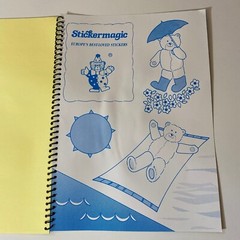Stickermagic Bear Sticker Album & Stickers Turtle Ladybug Wizard Fast Food