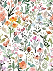 Floral Peel & Stick Wallpaper – Renter Friendly, Pink Vintage, Watercolor Wal…
