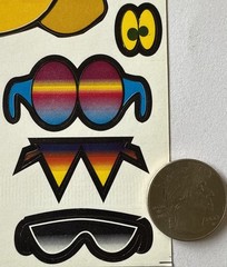 BUILD-AN-LION HEAD Sticker Set (20pc)Mane•Eyes•Hats•Sunglasses •Card Making