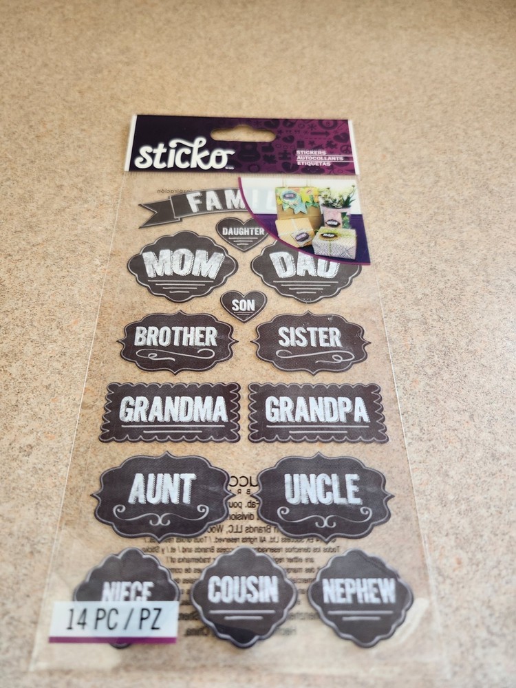 Sticko~Family Chalk Stickers