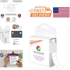 Versatile 1/2 Inch White Sticker Dots 1000 Count Removable Labels for Offices