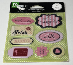 Making Memories Metal Signage LOVE 8 Pieces Valentine’s Day NEW