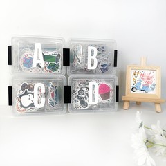 480 Pcs Waterproof 3″ Vinyl Alphabet & Number Stickers – Self-Adhesive, White