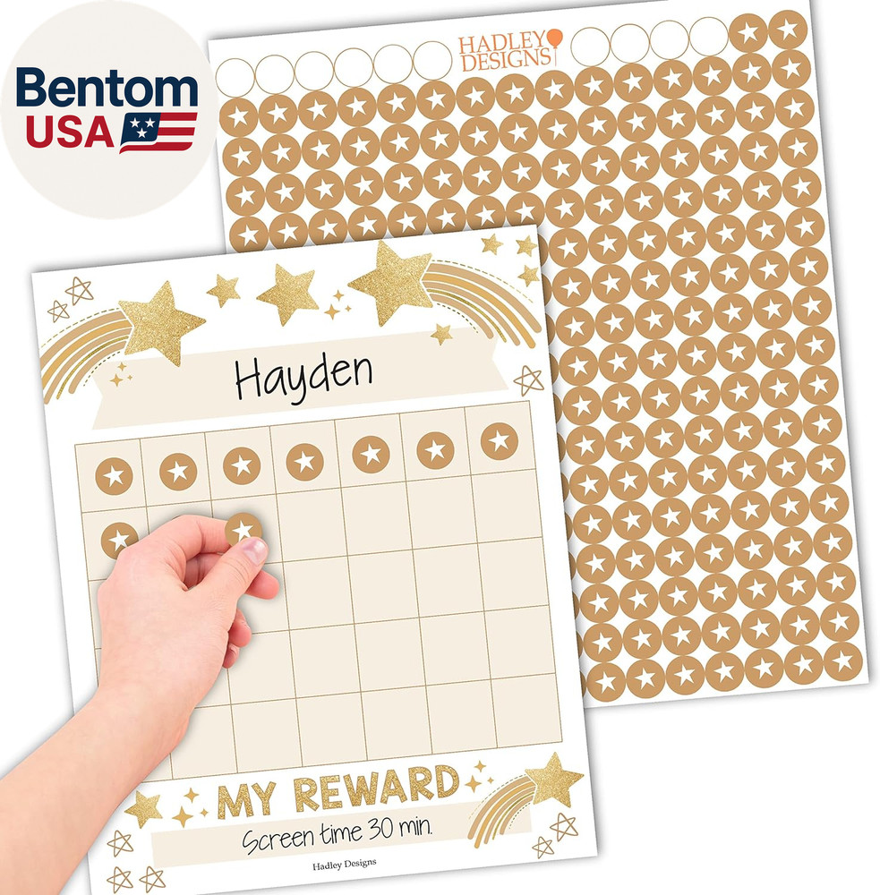 Sticker Chart for Kids Behavior at Home & Classroom – 25 Reward Chart for Kids I