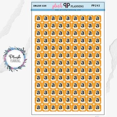 Amazon Icon Label Planner Stickers, Amazon Listing Sales or Buying Tracker