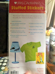 Mrs. Grossman’s Stuffed Stickers ~ 4 Ladybugs & A Grasshopper ~ Plush BUGS