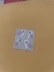 Vintage 1980s Sandylion Brown Backing Fuzzy Sheepdog Stickers
