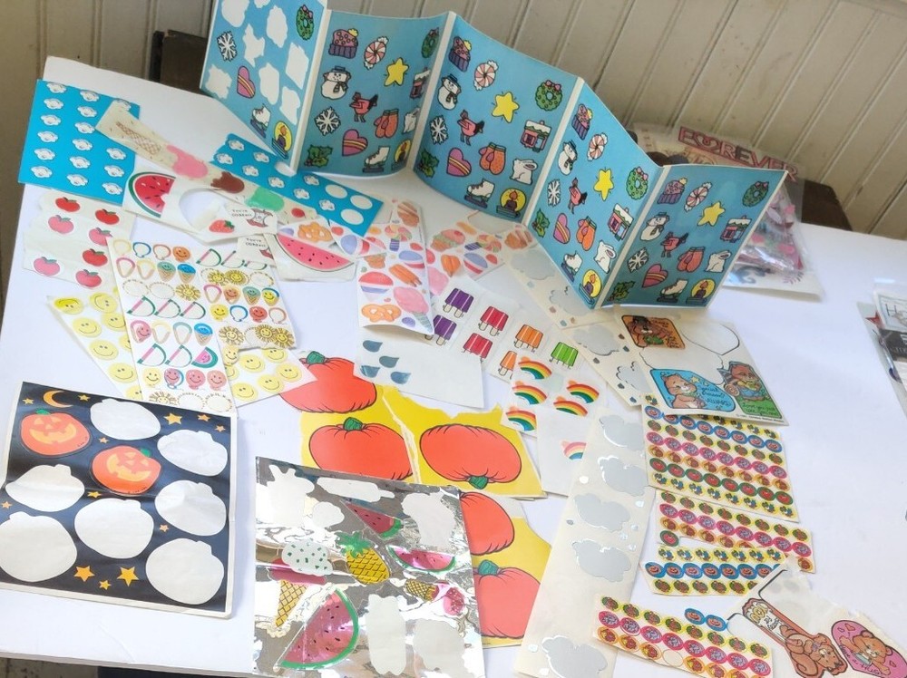 Art’s And Crafts Stickers Large Lot various brands good to poor condition