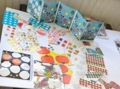 Art’s And Crafts Stickers Large Lot various brands good to poor condition