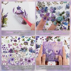 Stickers Material Junk Journal Purpler W9I72554
