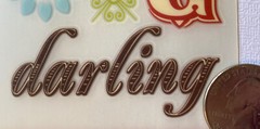 STARBURST CUTE Rub-On(3”x 6”)MME Girl•Flowers•Monogram•Darling•Teen •Garden•