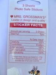 Vtg NIP Mrs. Grossman’s Stickers Ice Hockey Photo Safe 3 Sheets Skates Sport