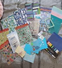 Mixed Lot CHRISTMAS/Scrapbooking Embellishments Stickers and card stock