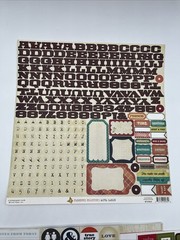 Scrapbooking Destash Lot My Minds Eye Echo Park Teresa Collins Stickers Rubons