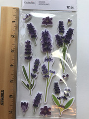 Recollections Flowers Stickers Lot Scrapbook Lavender Roses Journal Garden