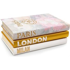 Set of 3 Hardcover Blank Page Books Journaling Scrapbooking Home Décor New