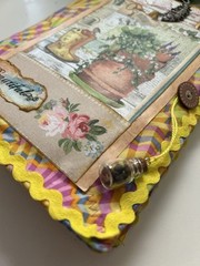 Colorful Soft Cover Junk Journal Full of Decorative Ephemera
