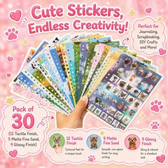 Cat Sticker Book, 30 Pages Over 800 Cute Die Cut Stickers with 3 Style 1