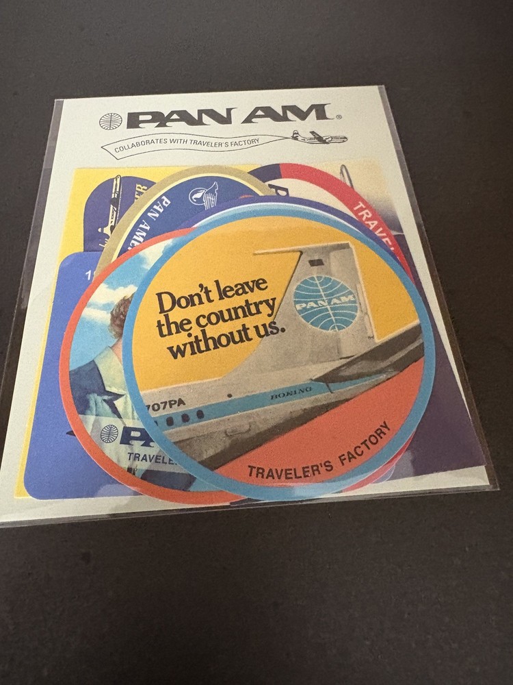 Travelers Company Traveler’s Notebook PanAm Stickers Set (8 piece)