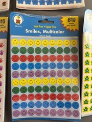 Carson Dellosa Sticker Frog Bugs Stars Smileys Handprints New Sealed 90s School