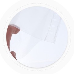 50Pcs DIY Scrapbook Page Covers Transparent Protective Refill Sheets with Holes