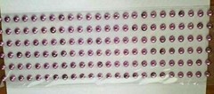 CraftbuddyUS 240 pcs x 6 mm Self Adhesive Round Gems, Color – Hot Pink