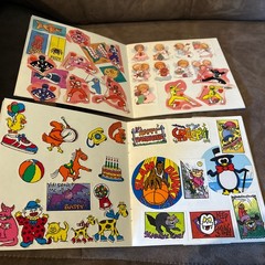 3 Vintage 1990’s Sticker Books Filled With Stickers – Trolls, Sanrio