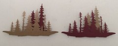Tim Holtz Die Cuts * Forest Shadows * 6 Sets * White or Green Cardstock