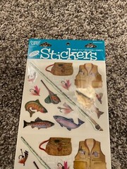 Frances Meyer FMI 26 Fishing Fun Stickers Acid and Lignin Free Made in USA New
