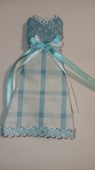 Lot Of 3 Handmade Dresses For Junk Journals scrapbooks shadow boxes Ornaments