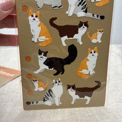 Stickopotamus Binder Stickers Cute Cats NEW IN UNOPENED PACKAGING