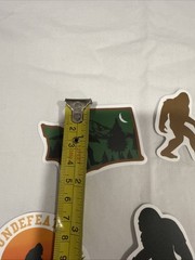 Lot of 10 Assorted Outdoor Bigfoot Sasquatch Yeti Swamp Ape Believe Stickers