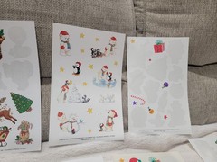 9 Sheets Vintage Current Inc. 1993 Sticker Christmas Traditional Lot 1992 90’s