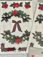 4 Sealed Packages – MRS. GROSSMAN’S. Stickers – Christmas Greens & Holiday 1998